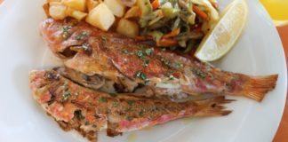 Essen und Trinken auf Menorca Frischen Fisch in einem der Restaurants von Menorca zu essen - wunderbar!